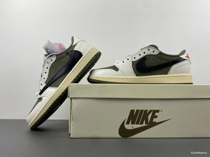 Kick Theory DM7866-200 OLIVE SCOTT X LOW TRAVIS JORDAN AIR 1 OG MEDIUM 0704